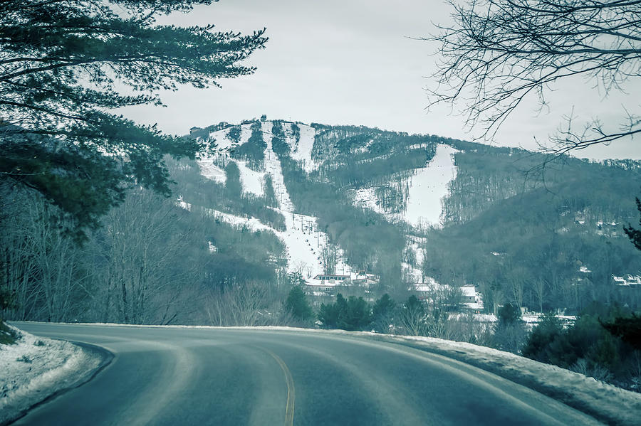 View Of Sugar Mountain In North Carolina From Road  Photograph by Alex Grichenko