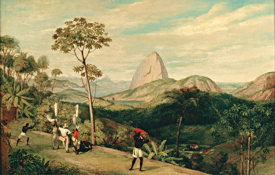 View of Sugarloaf Mountain from the Silvestre Road Painting by Charles Landseer