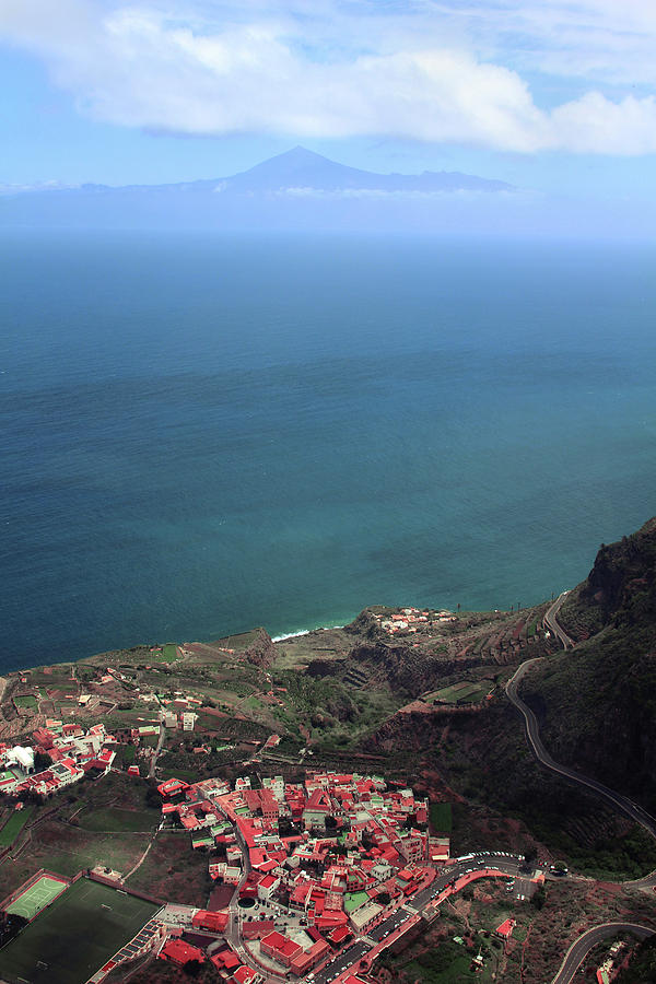 La Gomera Digital Art - View of Teide from La Gomera by Cambion Art La Gomera Digital Art - View of Teide from La Gomera by Cambion Art