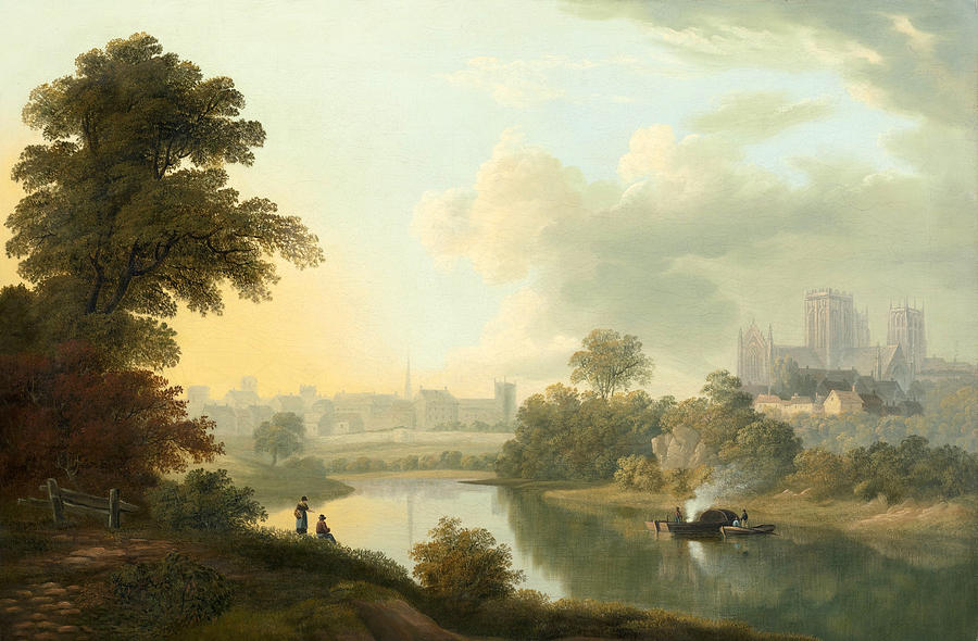 View of the City of York Painting by John Glover