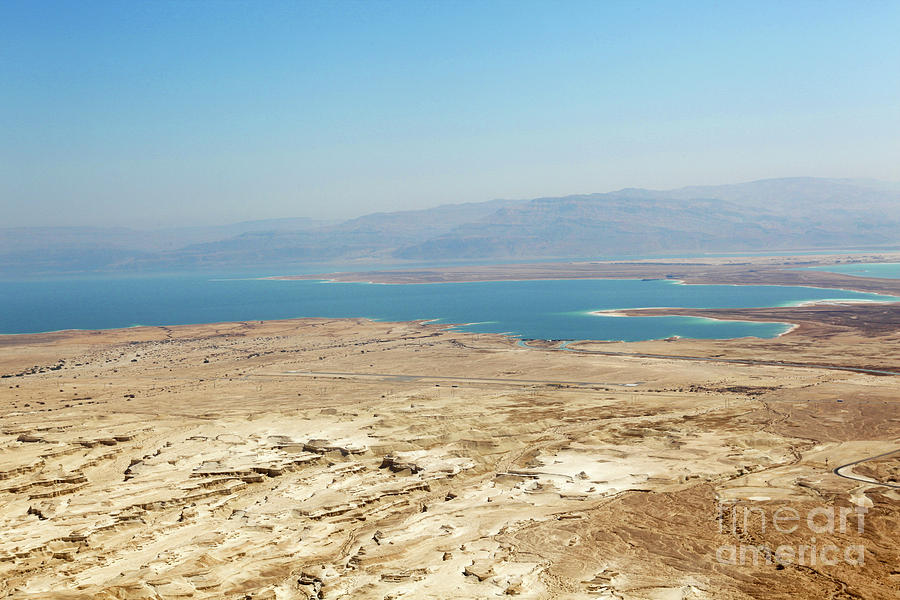 View of the Dead Sea, Israel Photograph by Fabian
