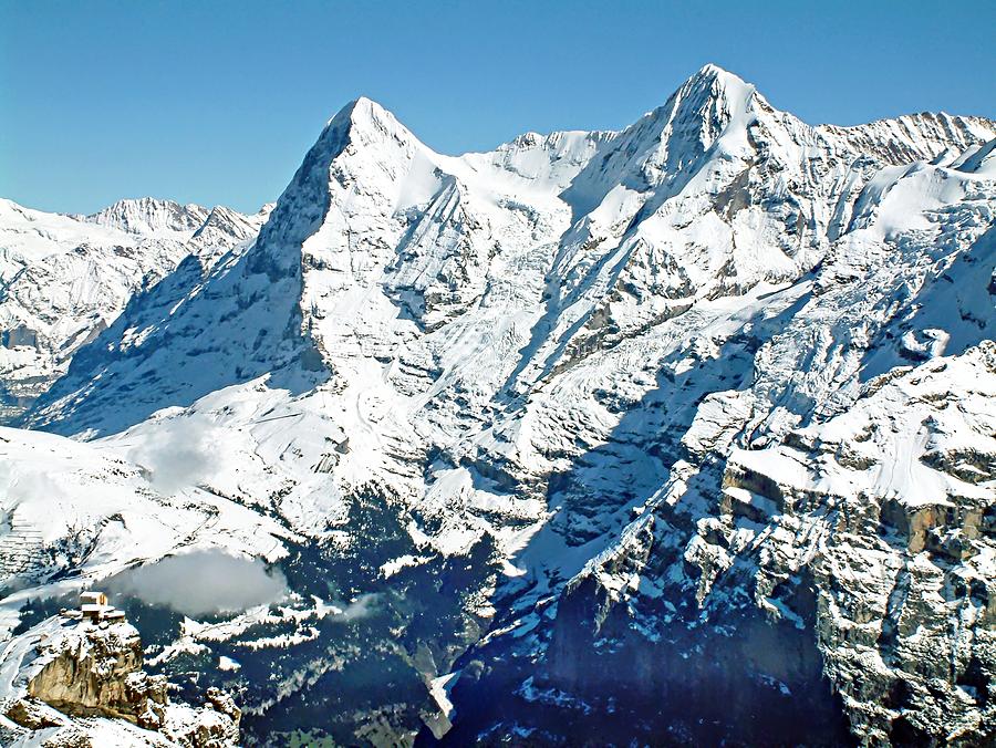 View of the Eiger from the Piz Gloria Photograph by Joseph Hendrix