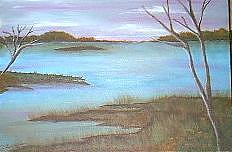 View Of The Lake Painting by Doris Burnham View Of The Lake Painting by Doris Burnham