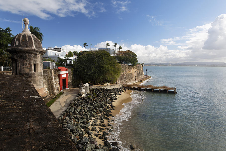 View Of The Main Gate Of The City With The City Walls Old San Juan ...