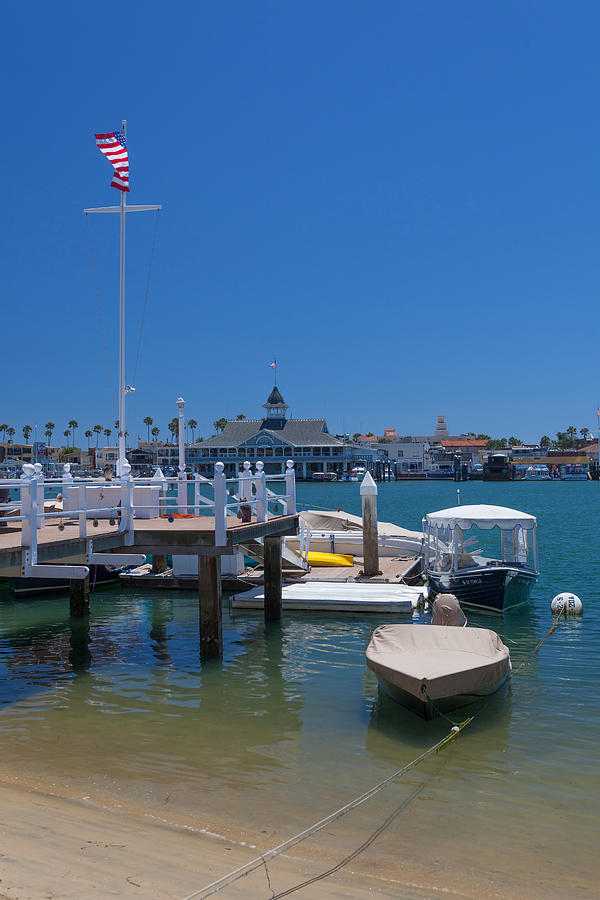 View of the Pavilion at Newport Beach Harbor Photograph by Cliff ...