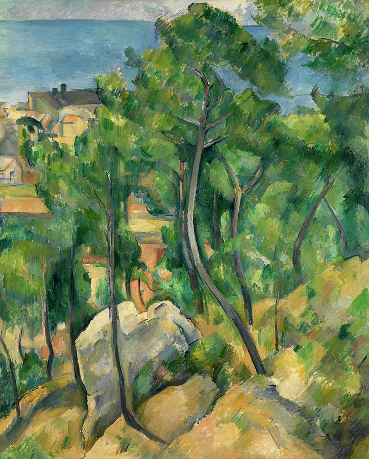 View Of The Sea At L' Estaque Painting By Paul Cezanne Fine, 42% OFF