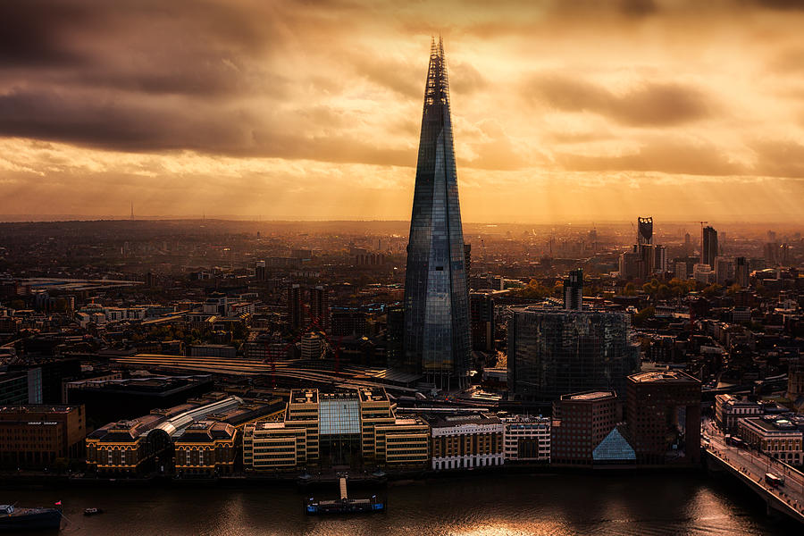 London Photograph - View of the Shard by Ian Hufton