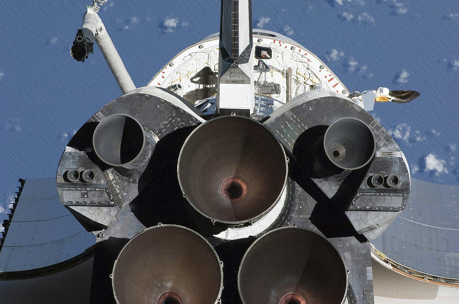 View Of The Three Main Engines Of Space Photograph by Stocktrek Images