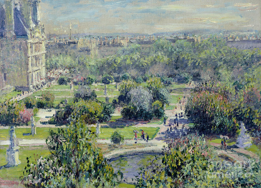 View Painting - View of the Tuileries Gardens by Claude Monet