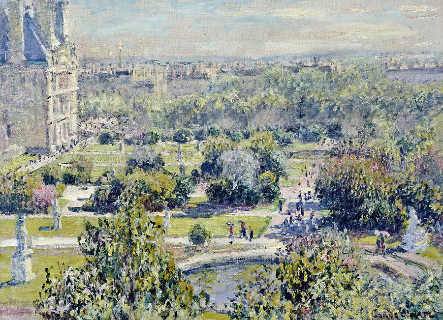 Claude Monet Painting - View Of The Tuileries Gardens  Paris  by Claude Monet