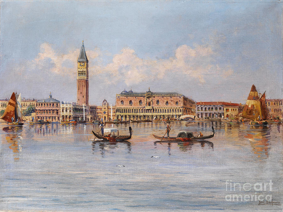 View of Venice Palazzo Ducale Painting by Celestial Images