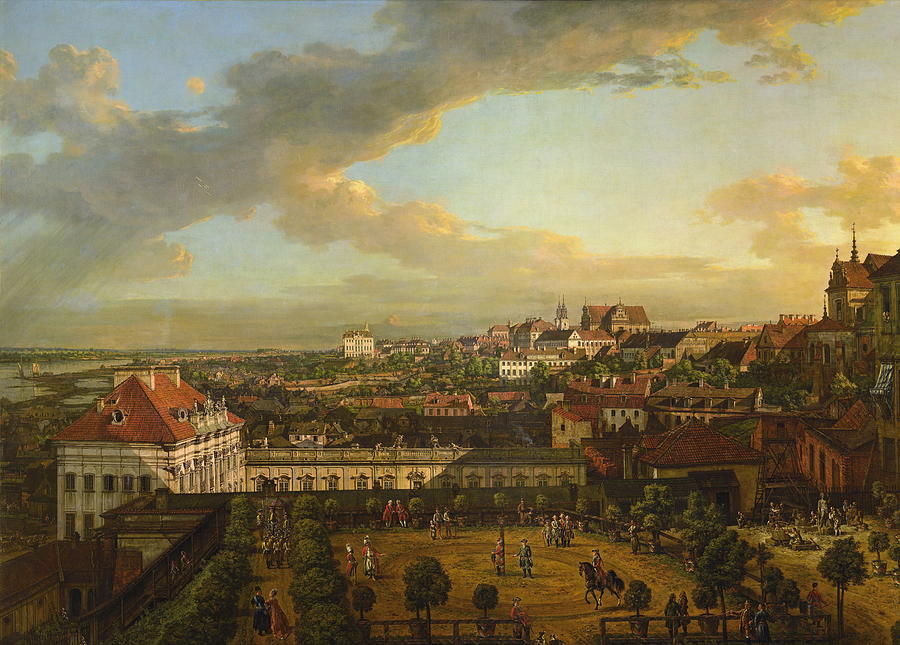 View Of Warsaw From The Terrace Of The Royal Castle Painting by ...