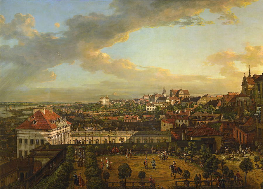 Castle Painting - View Of Warsaw From The Terrace Of The Royal Castle1773 by Bernardo Bellotto