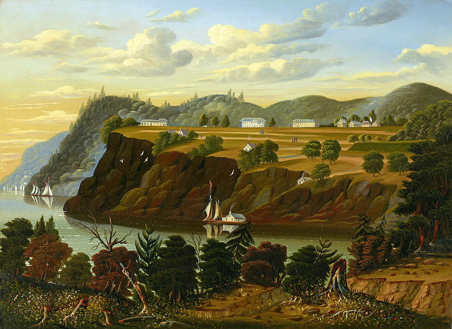 View Of West Point Painting by Thomas Chambers