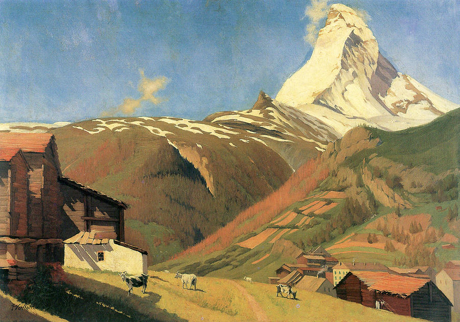 Felix Vallotton Painting - View of Zermatt by Felix Vallotton