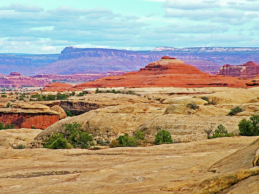 View on Return Trail to Elephant Hill in  Needles District in  Canyonlands National Park, Utah Photograph by Ruth Hager