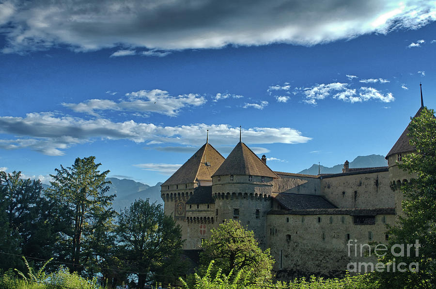 view on the Chillon Castle Photograph by Michelle Meenawong