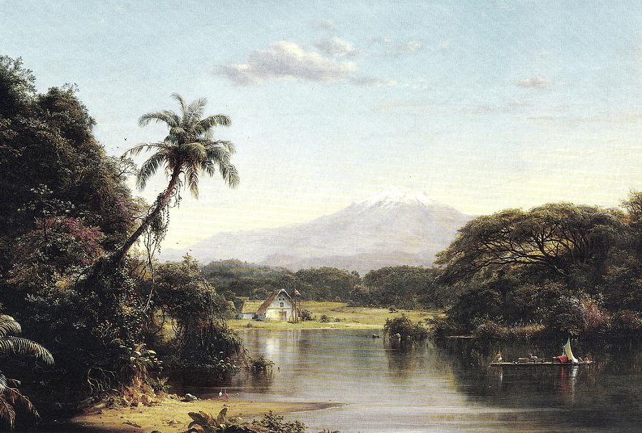 View on the Magdalena River Painting by Reynold Jay