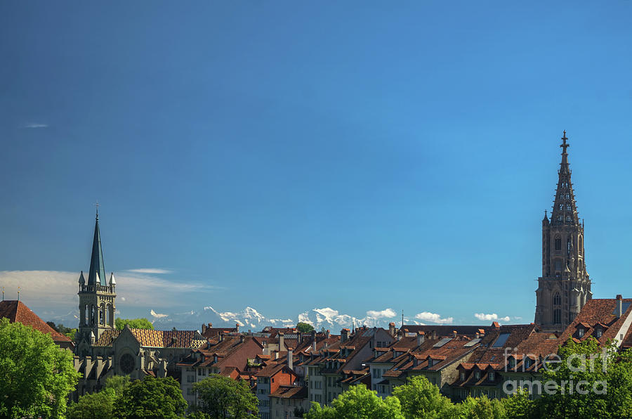 view on the old city of Bern Switzerland Photograph by Michelle Meenawong