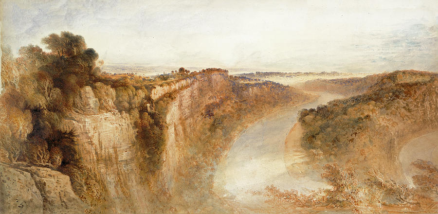  View on the River Wye Painting by John Martin