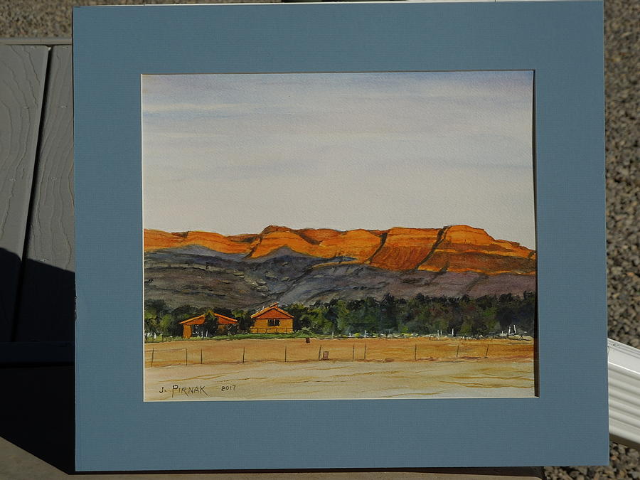 View out back..SOLD Painting by John Pirnak