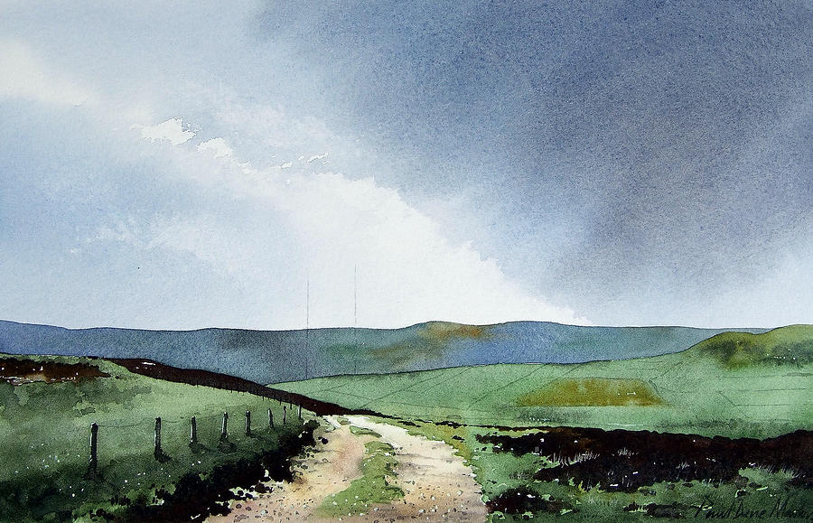 View over Pole Moor Painting by Paul Dene Marlor