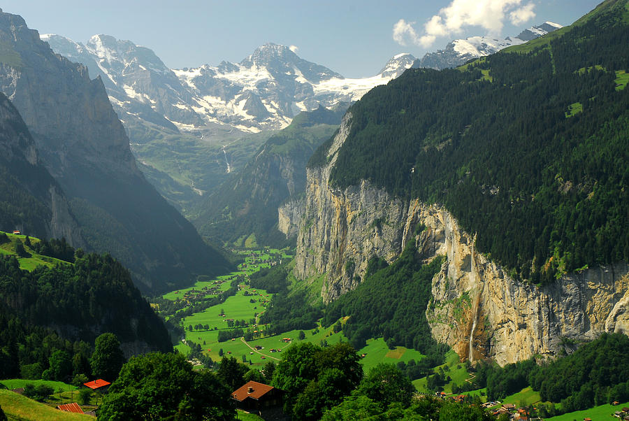 View Overlooking The Lauterbrunnen Photograph by Anne Keiser