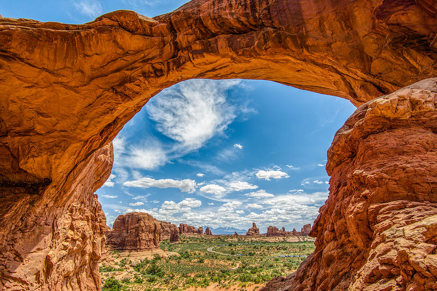 View Through Double Arch Photograph by James Udall