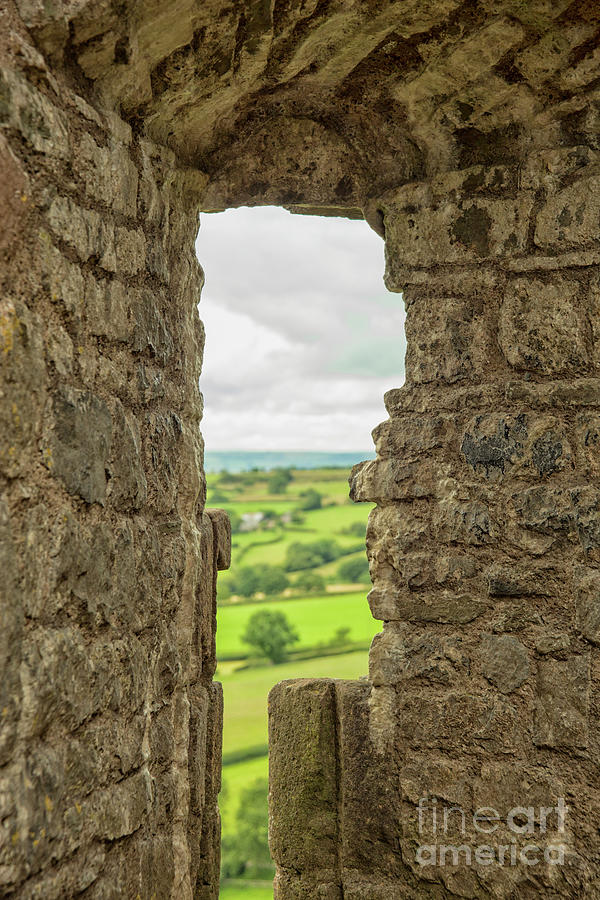 View through loophole in medieval castle Photograph by Patricia Hofmeester
