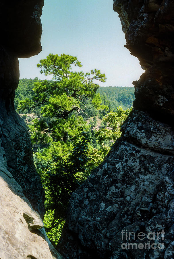 View through the Rocks Photograph by Bob Phillips