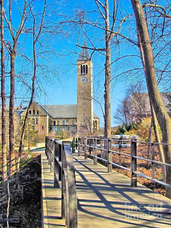 View to McGraw Tower Photograph by Elizabeth Dow