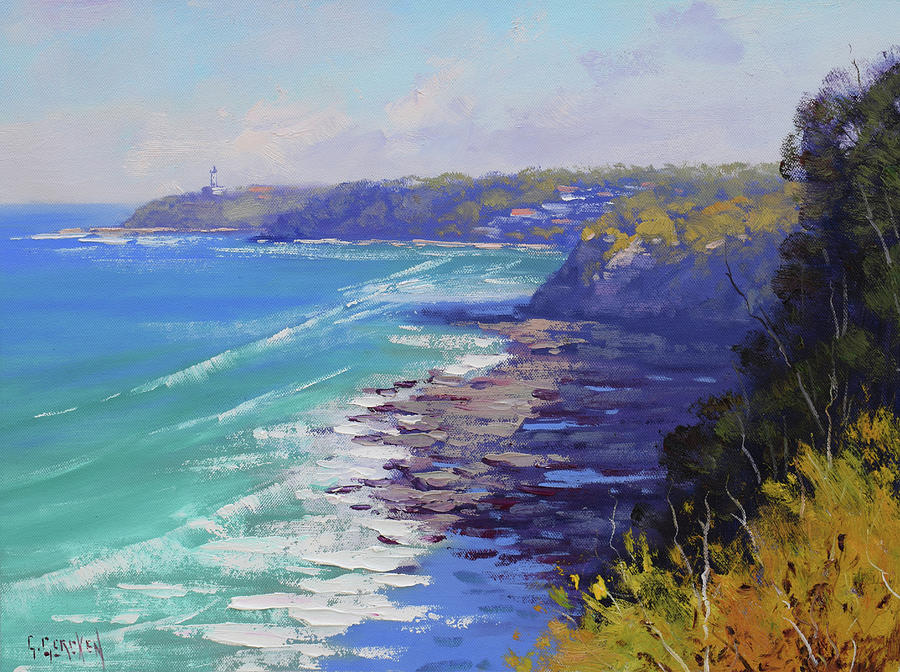 View To Norah Head Australia Painting