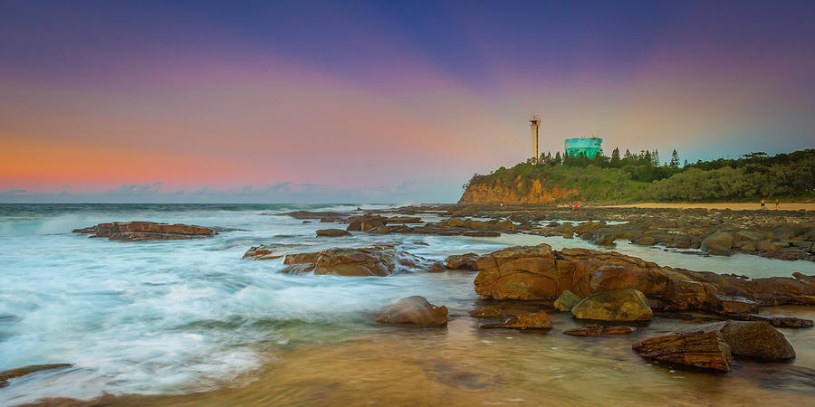View to Point Cartwright Lighthouse - Queensland - Australia Photograph by Michael Lees