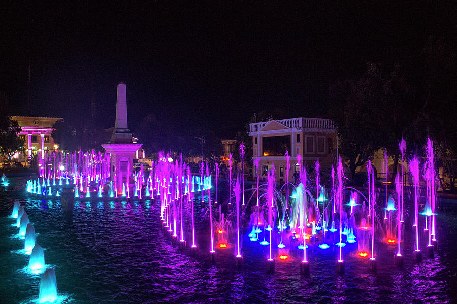 Vigan City dancing fountain Photograph by Romel Rosal