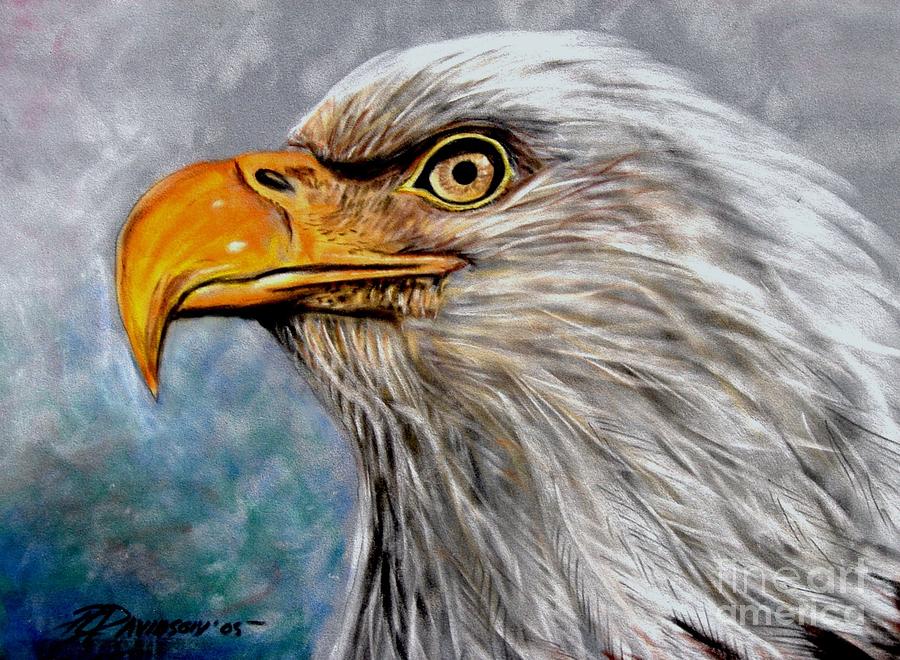 Vigilant Eagle Painting by Pat Davidson
