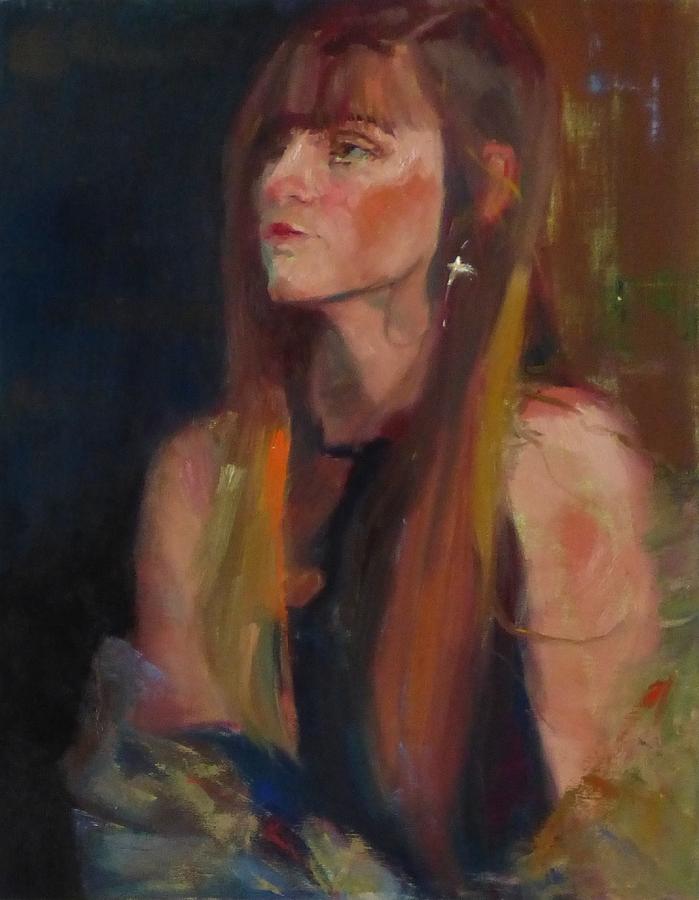 Portrait Painting - Vigilante by Irena Jablonski