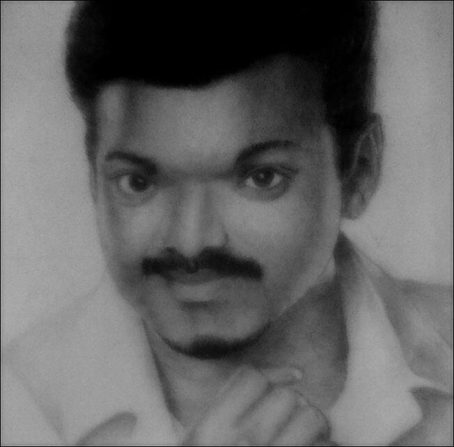 Vijay'sketch from his film Theri Framed Print by Rupali Joshi - Fine Art  America