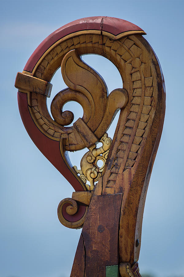 Viking Ship Dragon Tail Photograph by Dale Kincaid