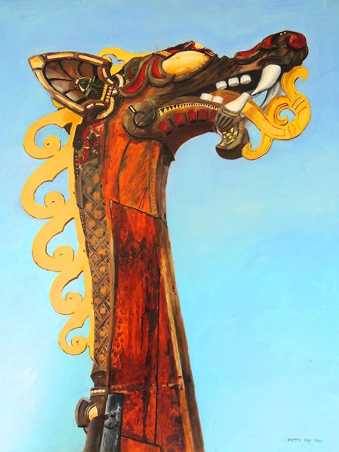 Viking Ship Draken Painting by Patty Kay Hall