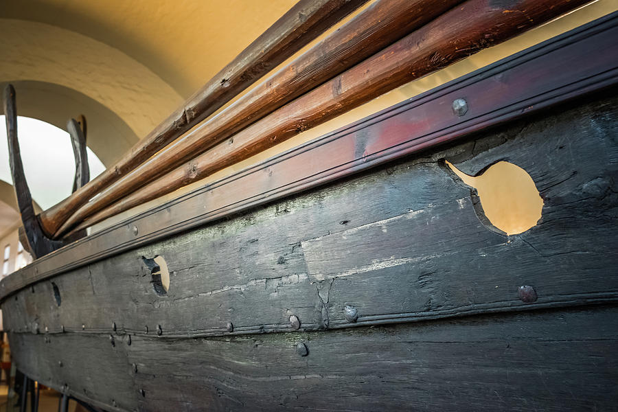 Viking Ship Museum Oars Detail Photograph by Adam Rainoff