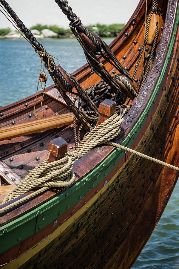 Viking Ship Rigging Photograph by Dale Kincaid