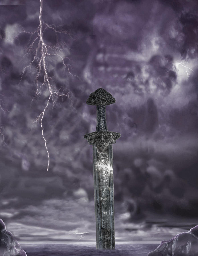 Viking sword Digital Art by Angel Jesus De la Fuente