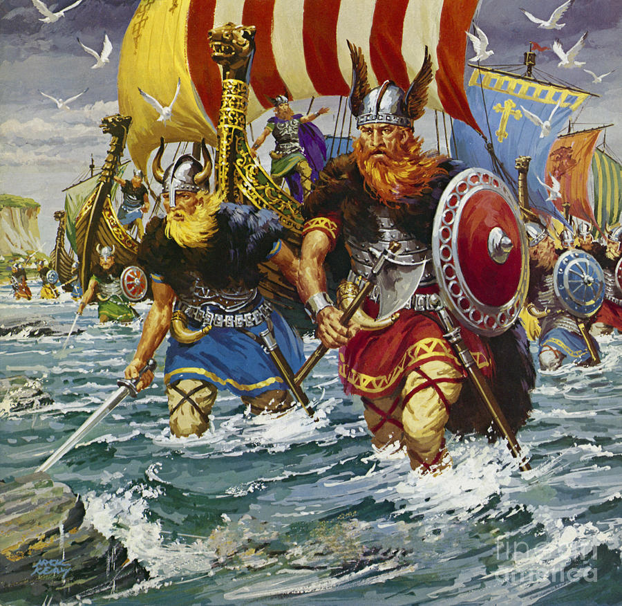 Vikings Painting by Jack Keay