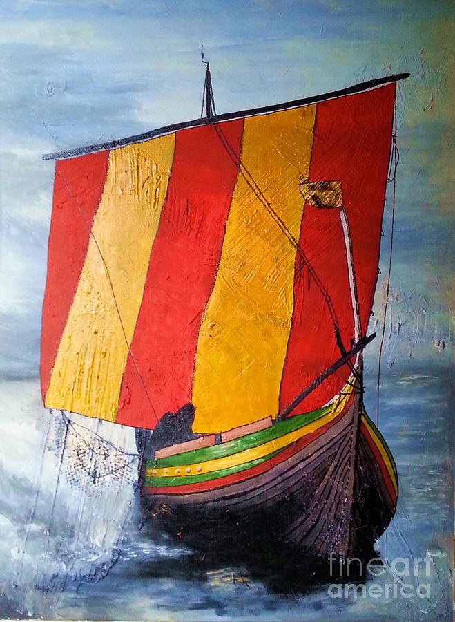Vikingship Painting by Susanne Baumann