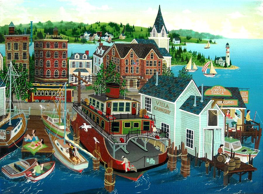 Villa Cannery Painting by Robert  Logrippo