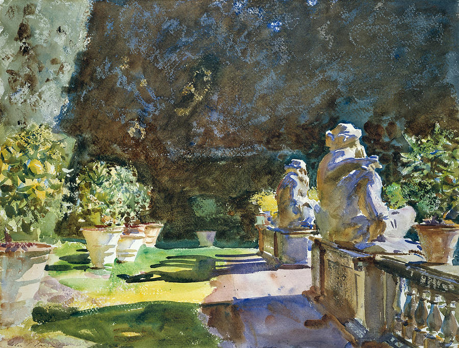 Villa di Marlia Lucca Painting by John Singer Sargent