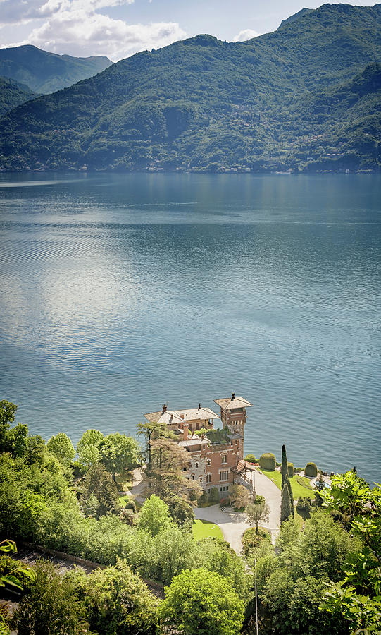 Villa La Gaeta Lake Como Italy Photograph