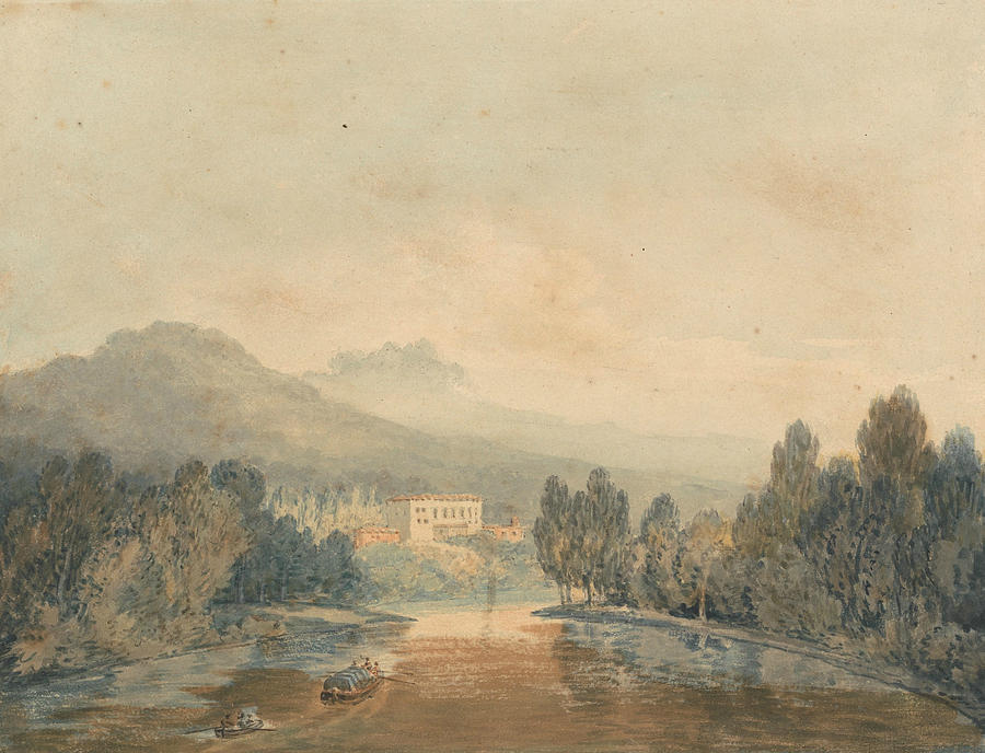 Villa Salviati on the Arno Painting by Joseph Mallord William Turner