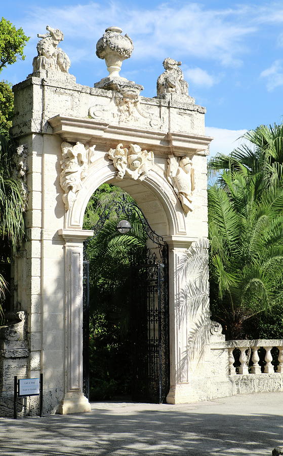 Villa Vizcaya Garden Gate Photograph by Christiane Schulze Art And Photography