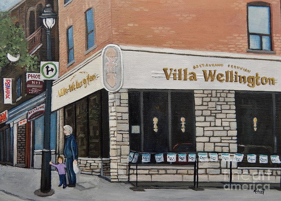 Villa Wellington in Verdun Painting by Reb Frost